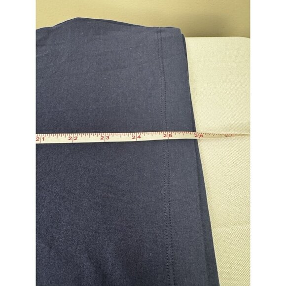 Navy Blue Square Neck Cotton Top XL Minimal Coastal Classic Elevated Basic NWT - Picture 9 of 9